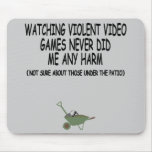 Funny violent video games mousepads