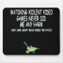 Funny violent video games mousepads