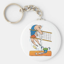 Funny Volleyball Keychain