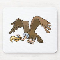 funny vulture mouse mats