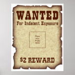 Funny Wanted Poster posters