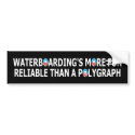Funny waterboarding bumper stickers