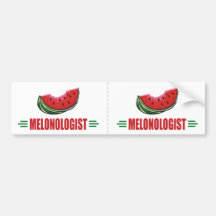 Funny Watermelon Bumper Sticker