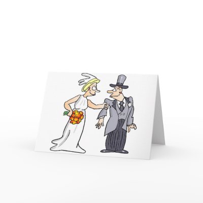 Funny Wedding Picture Greeting Card by TheBridalShop