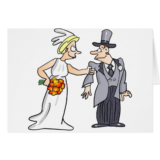 Funny Wedding Picture Greeting Card
