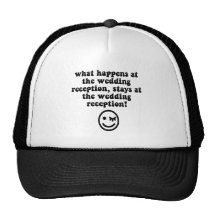 Funny wedding reception hat