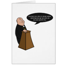 Funny, "Wedding Rights" design Greeting Card