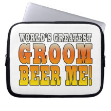 Funny Weddings Parties : Worlds Greatest Groom Laptop Sleeves