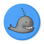 Funny whale magnets
