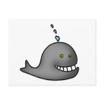 Funny whale postcards