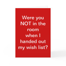 Funny "whatever" Holiday Greeting Card