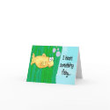 Funny Whimsical Note Card All Occassions Fish