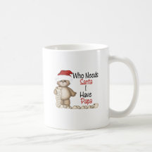 Funny Who Needs Santa Papa Mugs