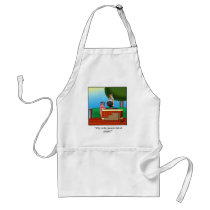 Funny Wine Cartoon Gift! Apron