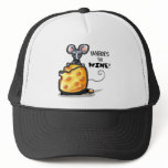 Funny Wine & Cheese Mouse Hat