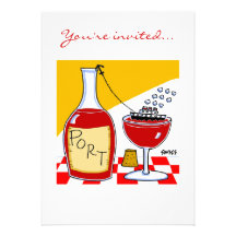 Funny Wine & Cheese Tasting Party Invitations Temp