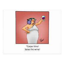 Funny Wine Gift! Post Cards