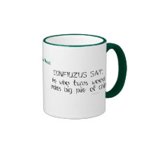 Funny Woodturner Zen Saying Personalised Name Mug