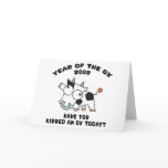 Funny Year of The Ox Gifts cards