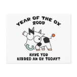 Funny Year of The Ox Gifts Postcards