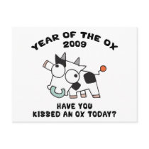 Funny Year of The Ox Gifts Postcards