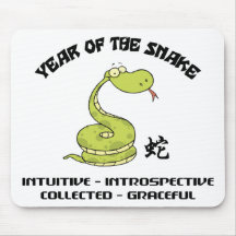 Funny Year of The Snake Mouse Mat
