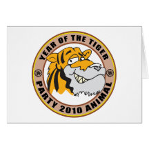 Funny Year of The Tiger 2010 Gift Cards