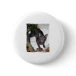 Funny Yelling Cat Pin