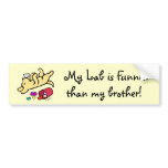 Funny Yellow Labrador Cartoon bumper stickers