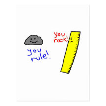 Funny "You Rock, You Rule" products Post Cards