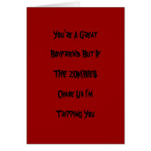 Funny Zombie Valentine Card