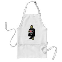 Funny Zombie, Zombie Were People Too Apron
