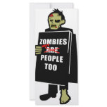 Funny Zombie, Zombie Were People Too rack cards