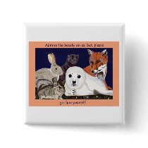Fur Is For Wonder, Not Wear button