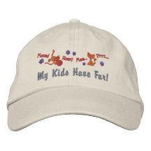 Fur Kids Embroidered Hats