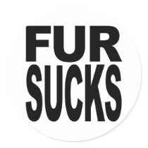 Fur Sucks Sticker
