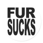 Fur Sucks stickers