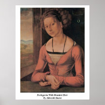 Furlegerin With Braided Hair By Albrecht Durer Posters