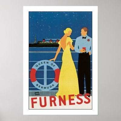 Furness Line`s Queen of Bermuda Posters