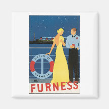 Furness Queen of Bermuda Fridge Magnet