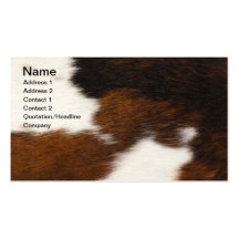 Furry background business cards