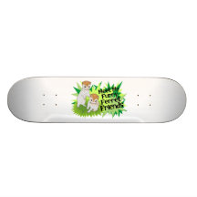 Furry Ferret Friends Skate Board Deck