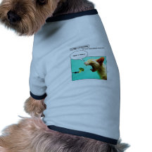 Furry Funnies ~ cat and broccoli Doggie Tee Shirt