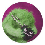 Furry Monster in Love with Angry Heart Sticker