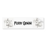 Furry Zodiac bumper stickers