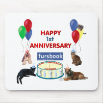 Fursbook 1st Anniversary Mousemat