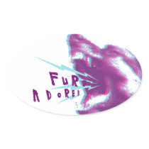 Fury Adored Oval Stickers