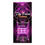 Fuschia Fractal Event Flyer rack cards