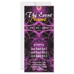 Fuschia Fractal Fantasy Party Flyer rack cards