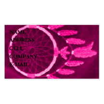 'Fuschia Night' Business Cards